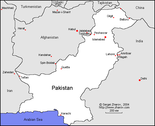 Map of Pakistan